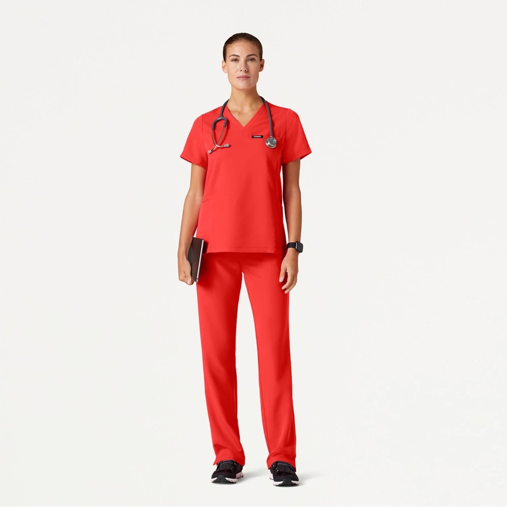 NEW WITH TAGS Jaanuu Scrubs Set - Solar Red